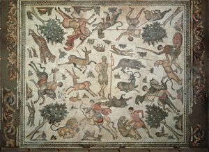 Worcester Hunt Vloermozaïek, uit Antiochië door Roman